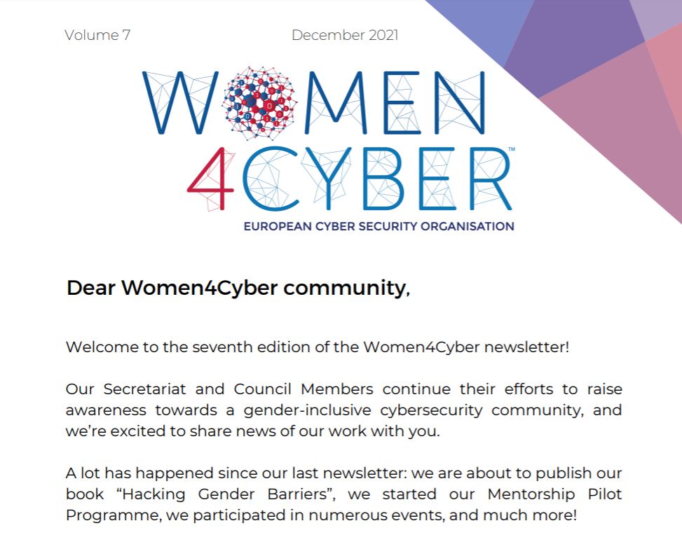 Women4Cyber Newsletter, vol 8